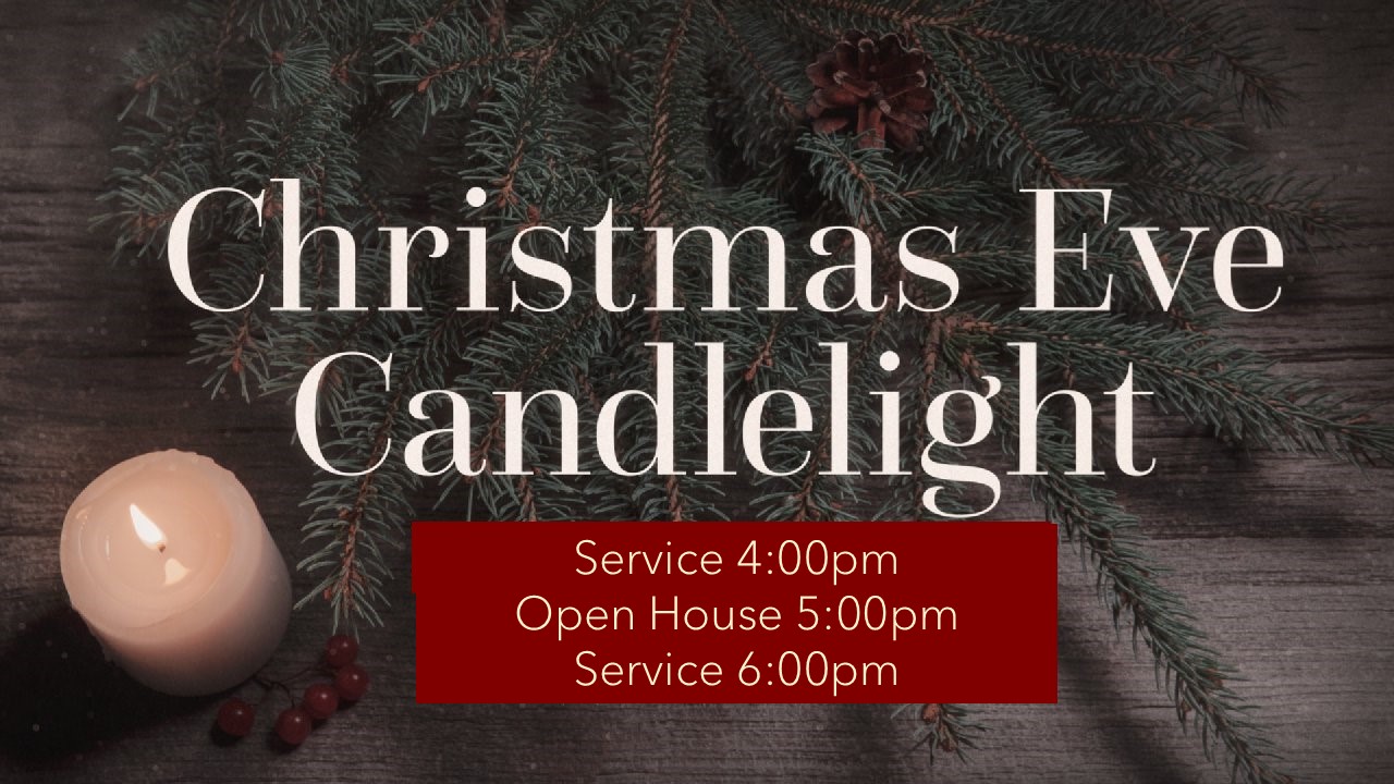 Christmas Eve Candle Light Flyer